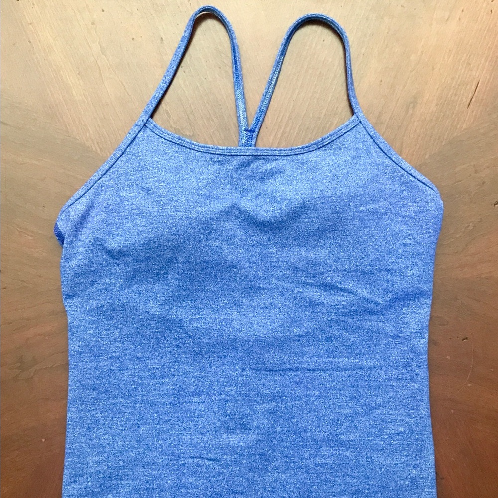 Lululemon purple heathered Y tank